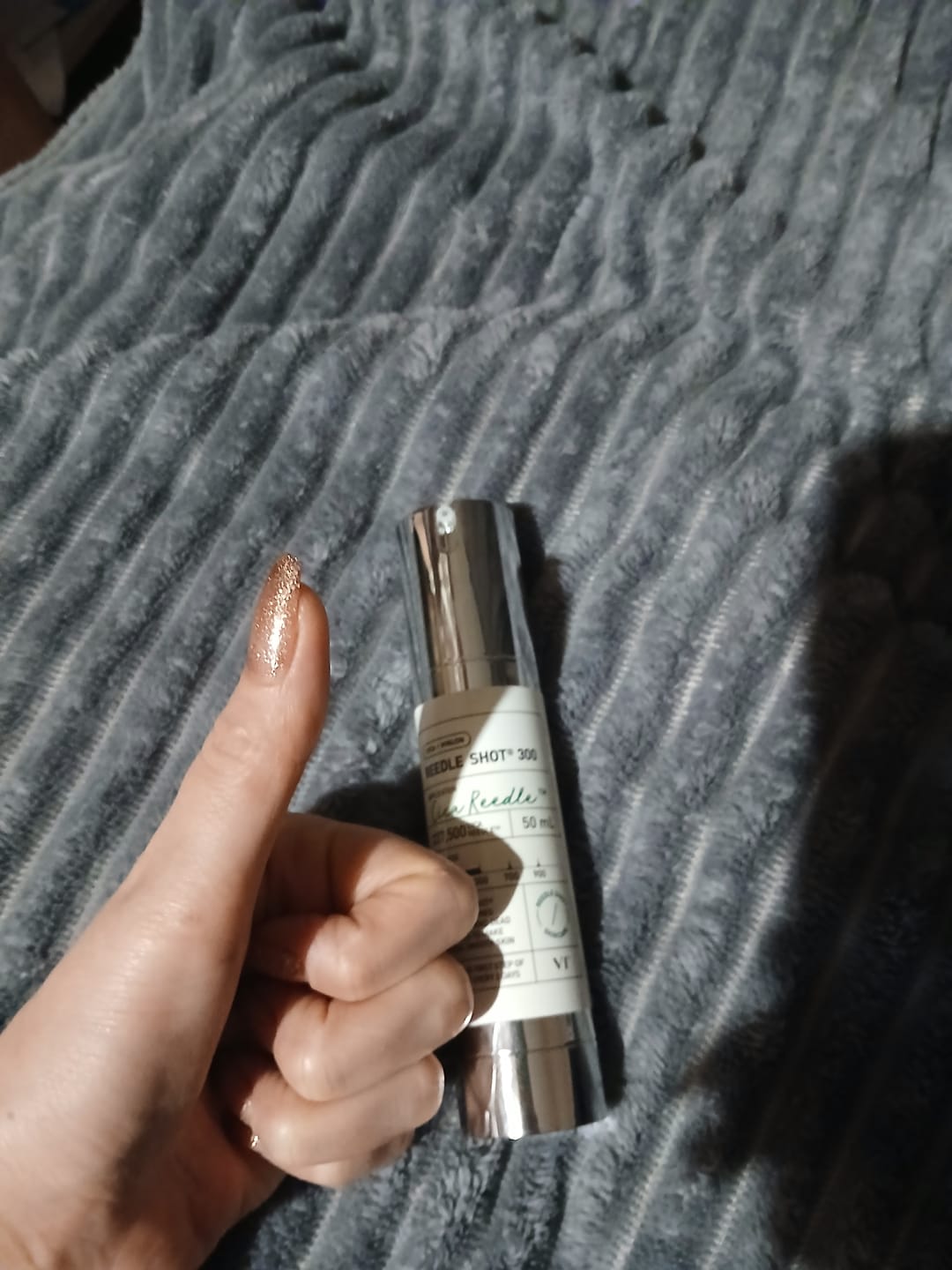 Customer photo review of Intensīvs serums-būsteris ar mikroadatām VT Cosmetics Reedle Shot 300