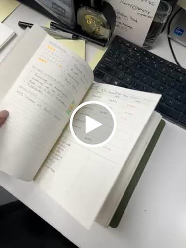 Customer video review of Planners Starter Kit-  'DAINTREE'