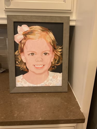 Customer photo review of Custom Paint by Numbers Kit for Personalized Artwork