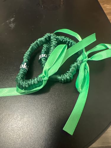 Customer photo review of Mulberry Silk Scrunchie
