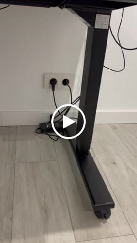 Customer video review of Maidesite T2 Pro Plus-Marco de Escritorio Eléctrico Elevable en Altura Doble Motor