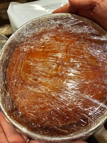 Customer photo review of Traditional Greek Portokalopita – Fresh Orange Syrup Cake – 1200g