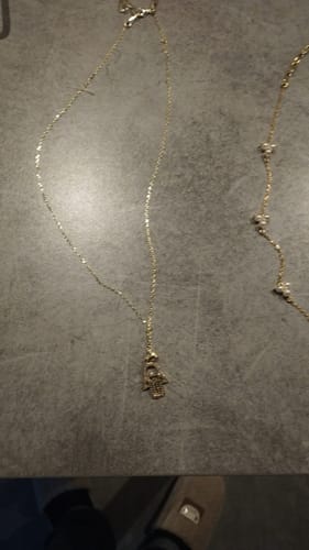 Customer photo review of Studded Hamsa - Gold
