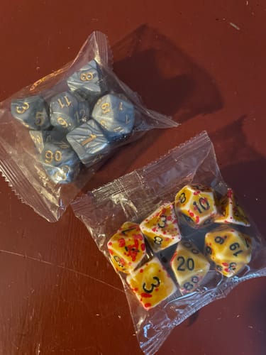 Customer photo review of Mystery Dice