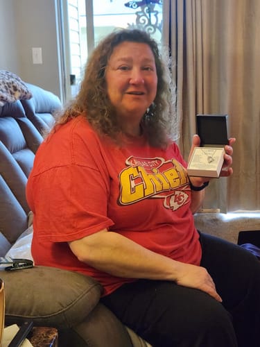 Customer photo review of To My Wife - Forever Love Necklace Gift Set - SS568