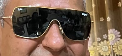 Customer photo review of Lentes De Sol Rb WINGS 2 Flat Rb3697n Dorado Verde G15