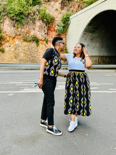 Customer photo review of MARCI FRANC YELLOW ZEBRA POLO SHIRT