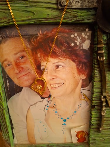 Customer photo review of (Saint-Valentin) Collier Amour Éternel - À la femme de ma vie - N'oublie jamais...