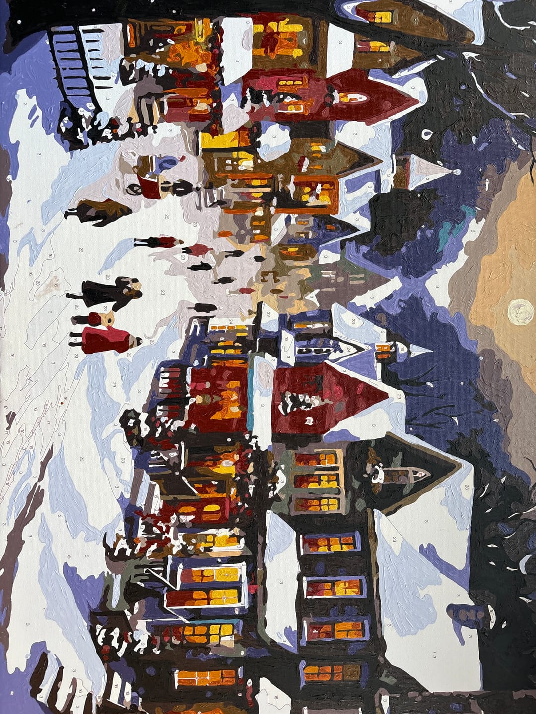 Customer photo review of Snowy Christmas Village