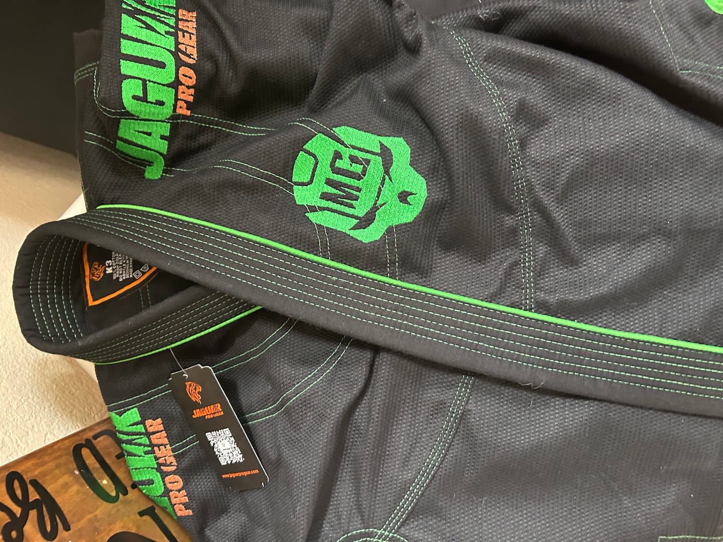 Customer photo review of Jaguar Classic - Custom Name And Logo Brazilian Jiu Jitsu Kimono BJJ Gi Uniform