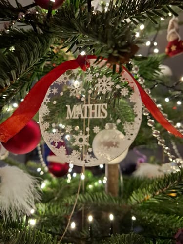 Customer photo review of Weihnachtsdeko mit Schneeflocken