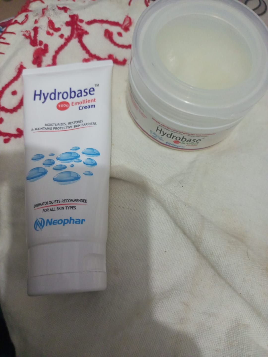 Customer photo review of Hydrobase Emollient Cream