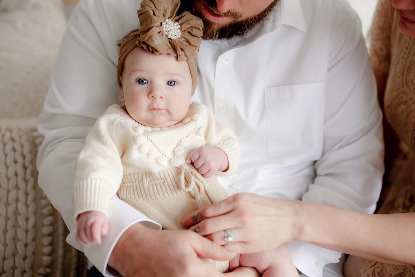 Customer photo review of Pearl Ruffled Headband