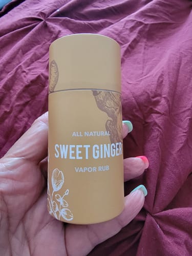 Customer photo review of Sweet Ginger Vapor Rub
