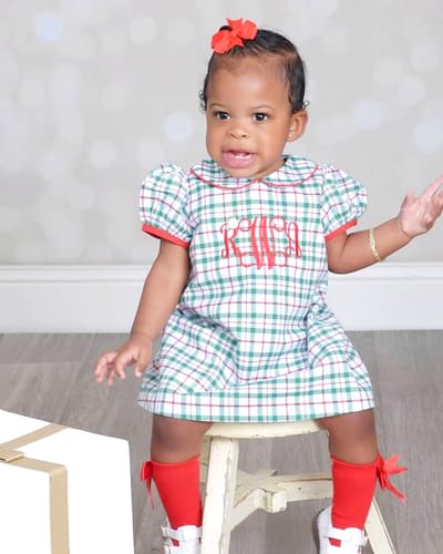 Customer photo review of Windsor Plaid Sally Dress