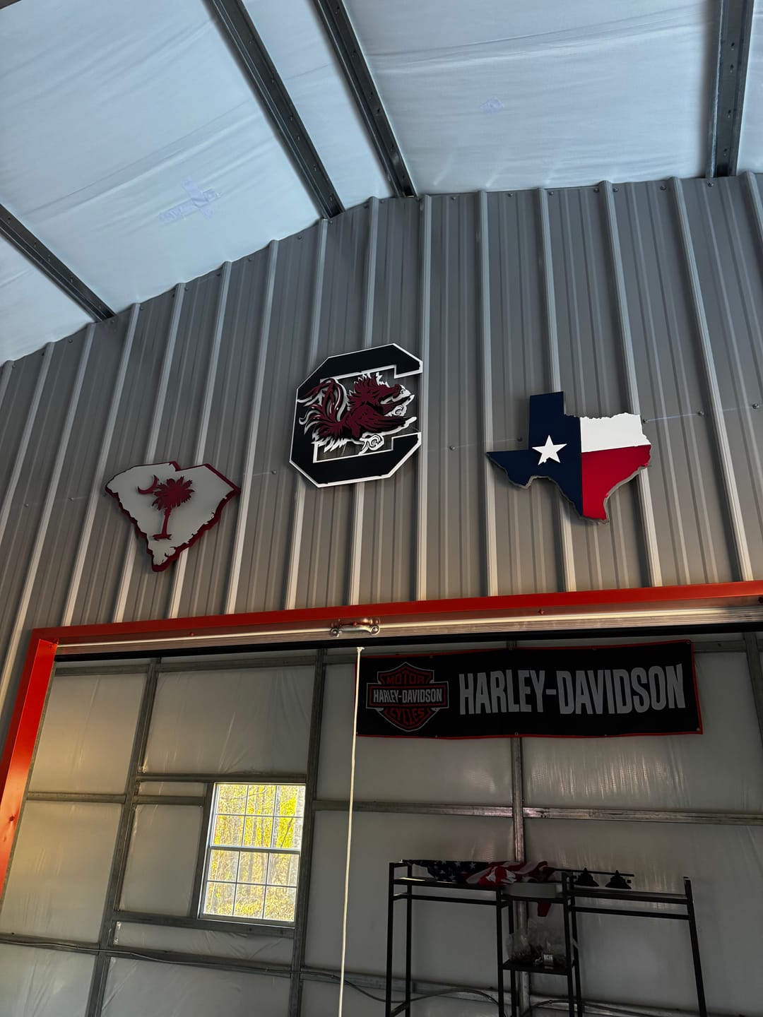 Customer photo review of South Carolina Gamecocks "Block C" 3D Vintage Metal Wall Art