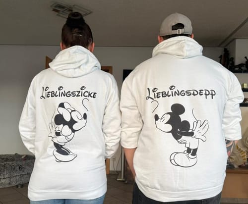 Customer photo review of LIEBLINGSDEPP MICKEY Rückendruck Unisex Hoodie