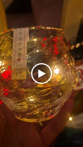 Customer video review of Suisei - Handmade Japanese EDO Whiskey Glass