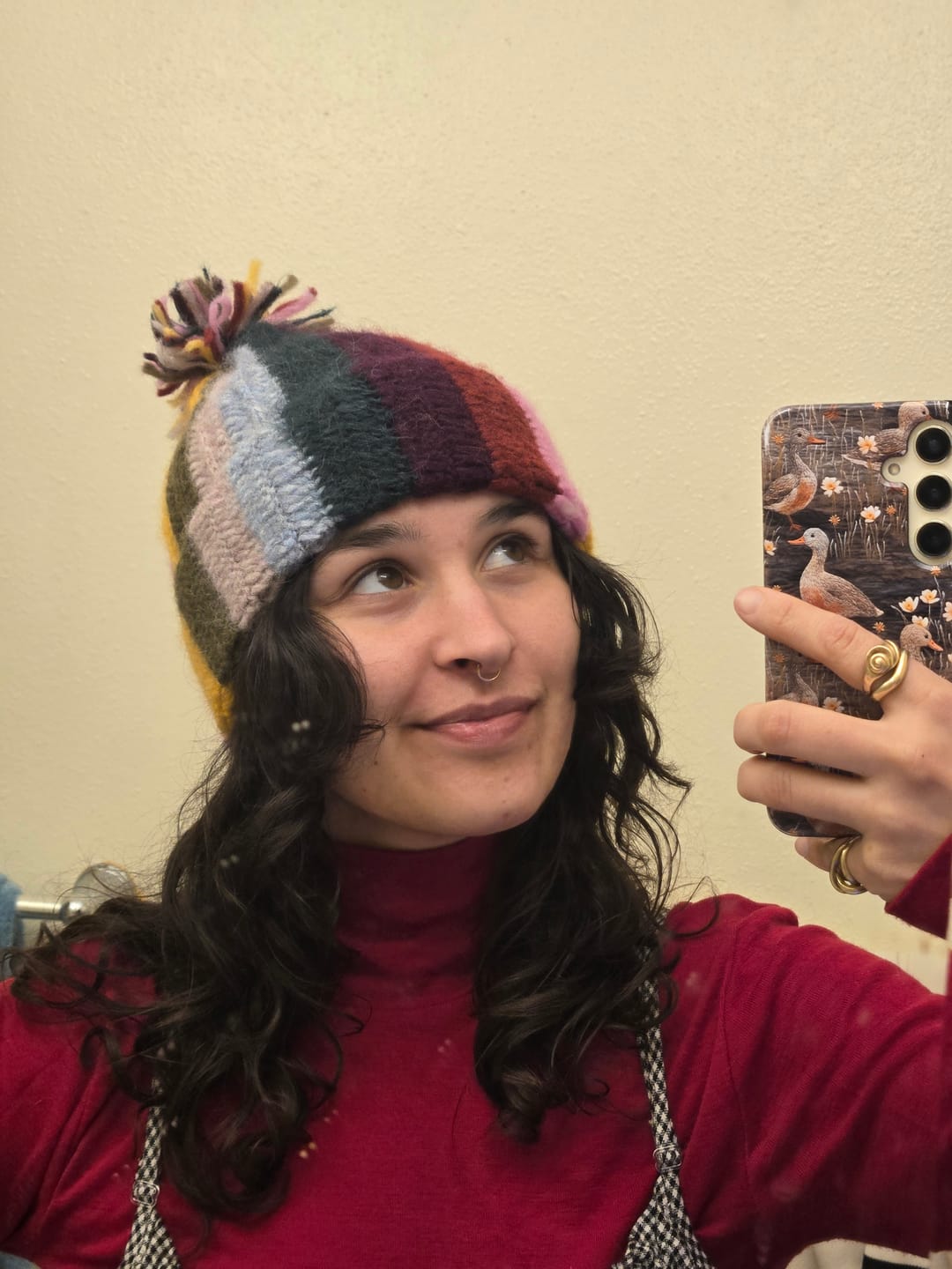 Elysha R. wearing the Alpaca