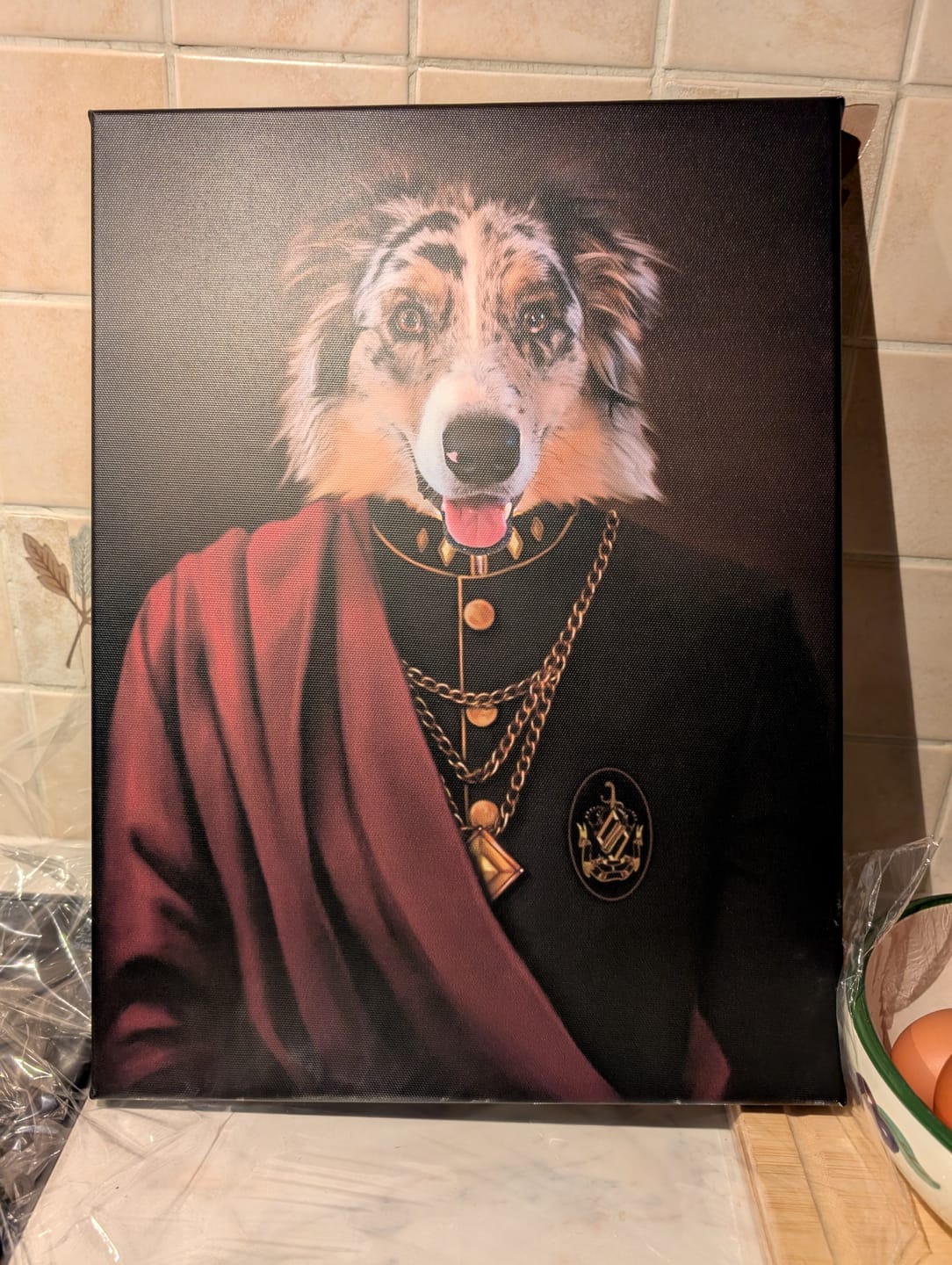 Customer photo review of Portrait Chien Maréchal