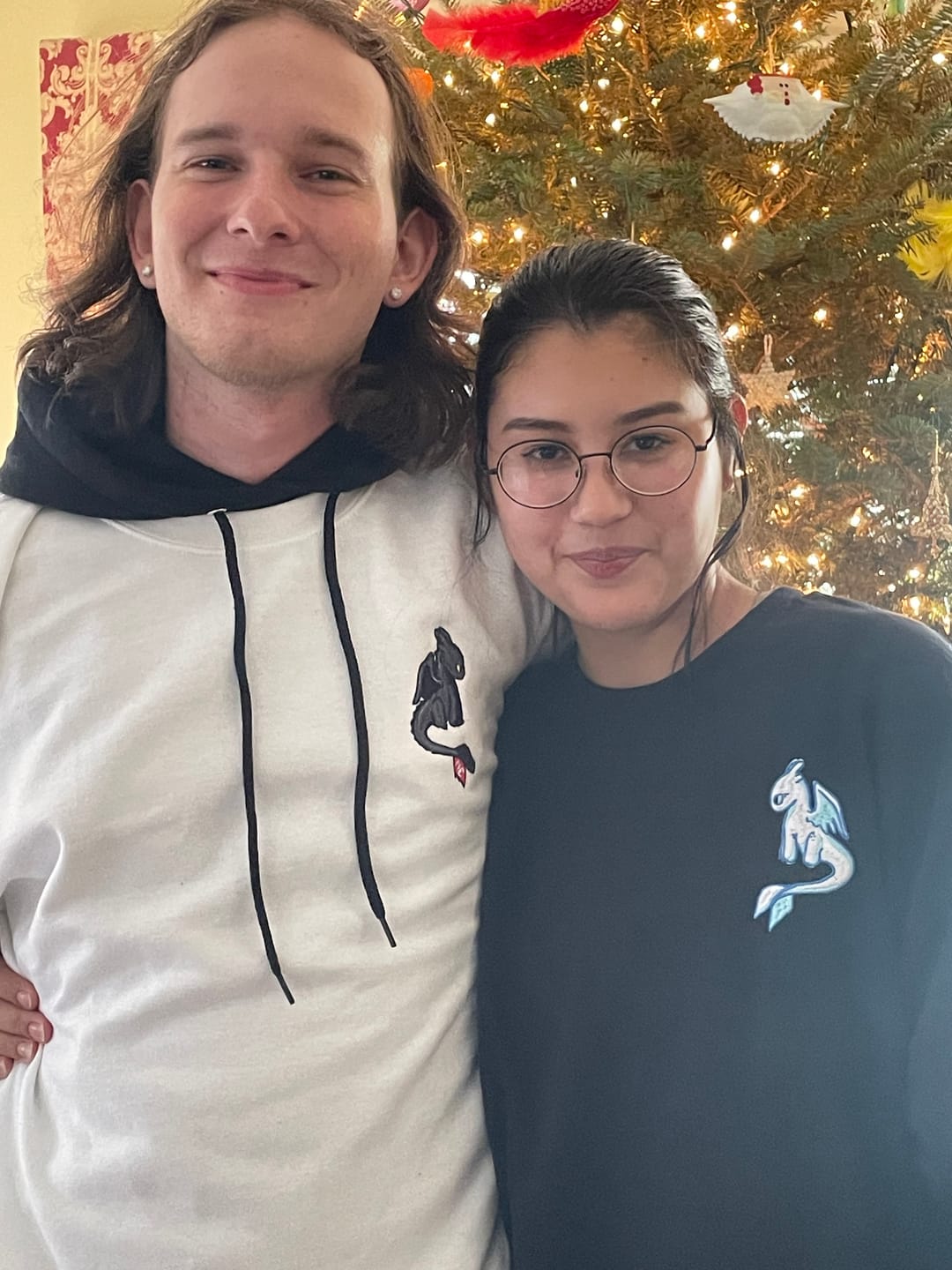 Matching outfits outdoors