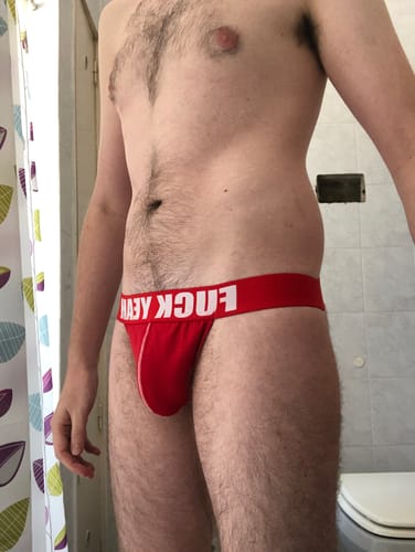 Customer photo review of RED ORIGINAL JOCKSTRAP