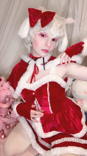 Customer photo review of Cosplay Christmas red dress costume SD24