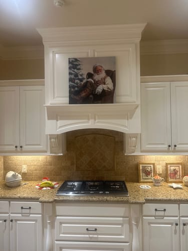 Customer photo review of Cowboy Santa Art