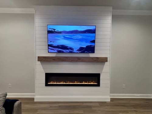 Customer photo review of Distressed Mantels