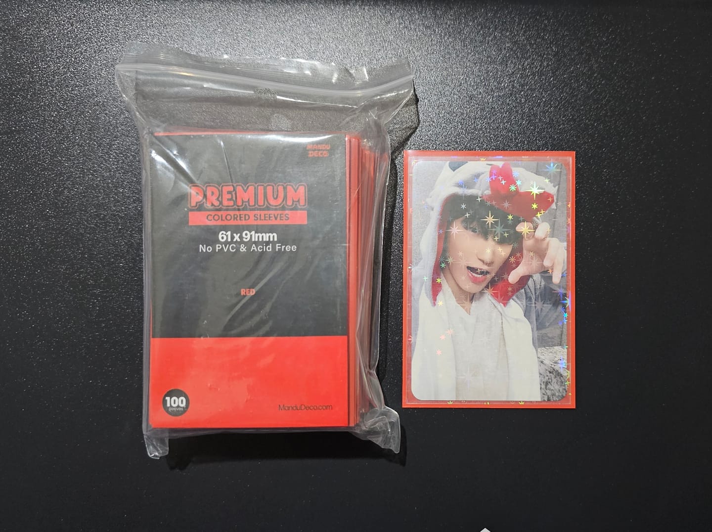 Customer photo review of COLORED PHOTOCARD SLEEVES - 61x91mm