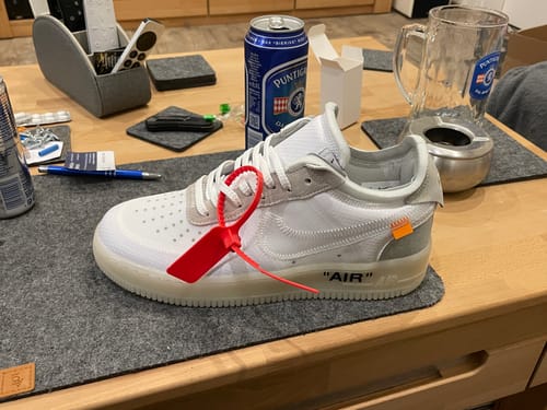 Customer photo review of NIKE AIR FORCE 1 LOW x OFF-WHITE