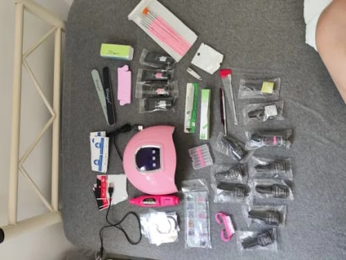 Customer photo review of Poly Gel Nail Extension Kit  - 18 Colours 🔥 Red-Hot Deal 🔥