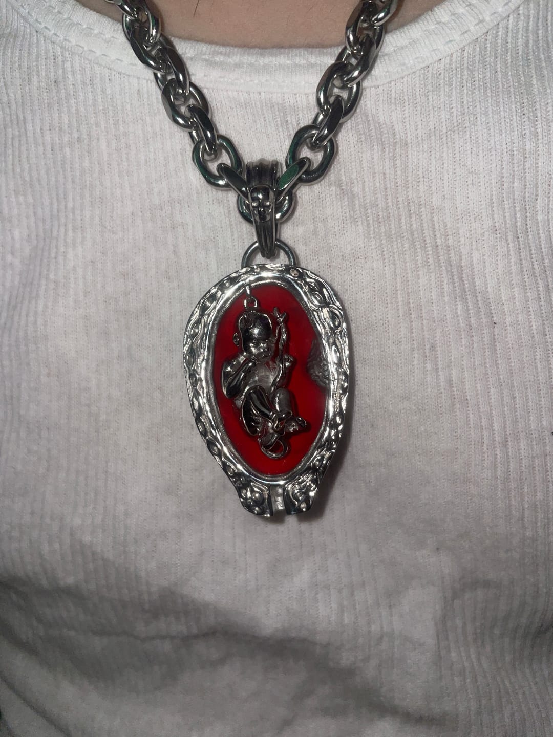 Customer photo review of DEVIL EMBRYO PENDANT