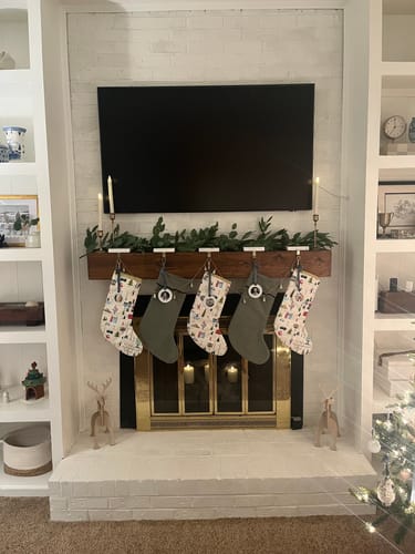 Customer photo review of Rustic Mantels