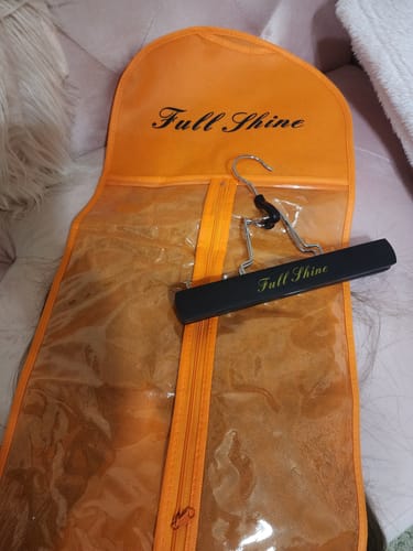 Customer photo review of Full Shine Accessory Hair Extensions Holder & Dust Proof Bag