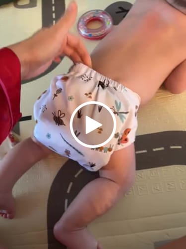 Customer video review of Patterned Basics Pocket Cloth Diaper with Athletic Wicking Jersey