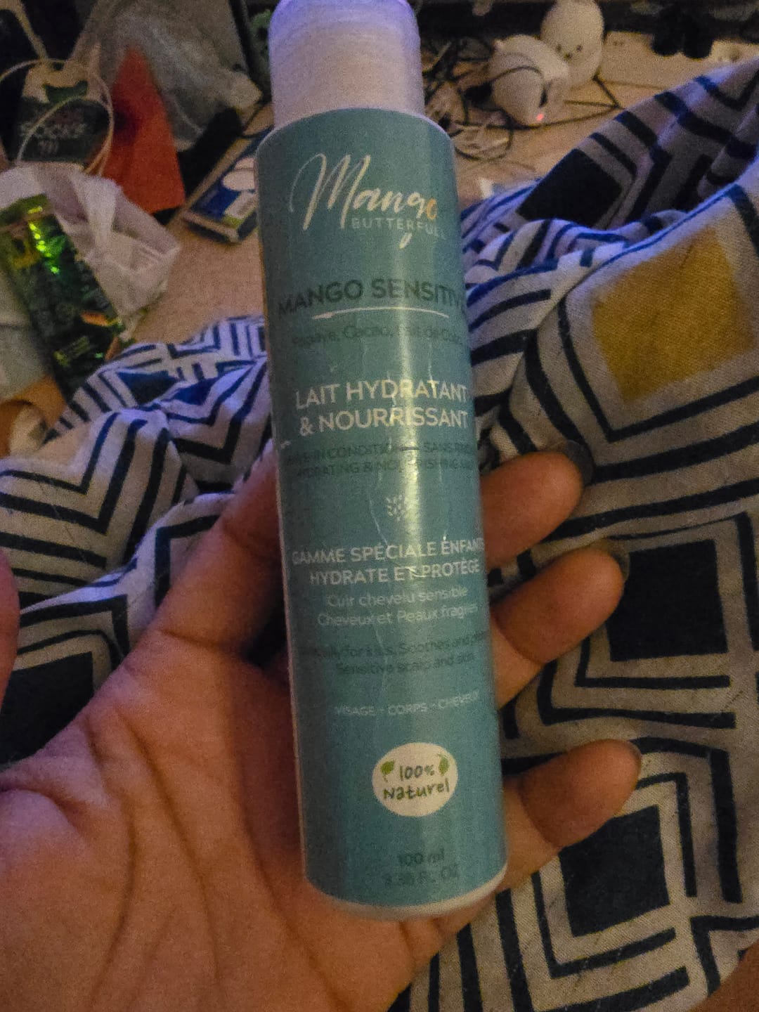 Customer photo review of Lait hydratant et nourrissant - SENSITIVE