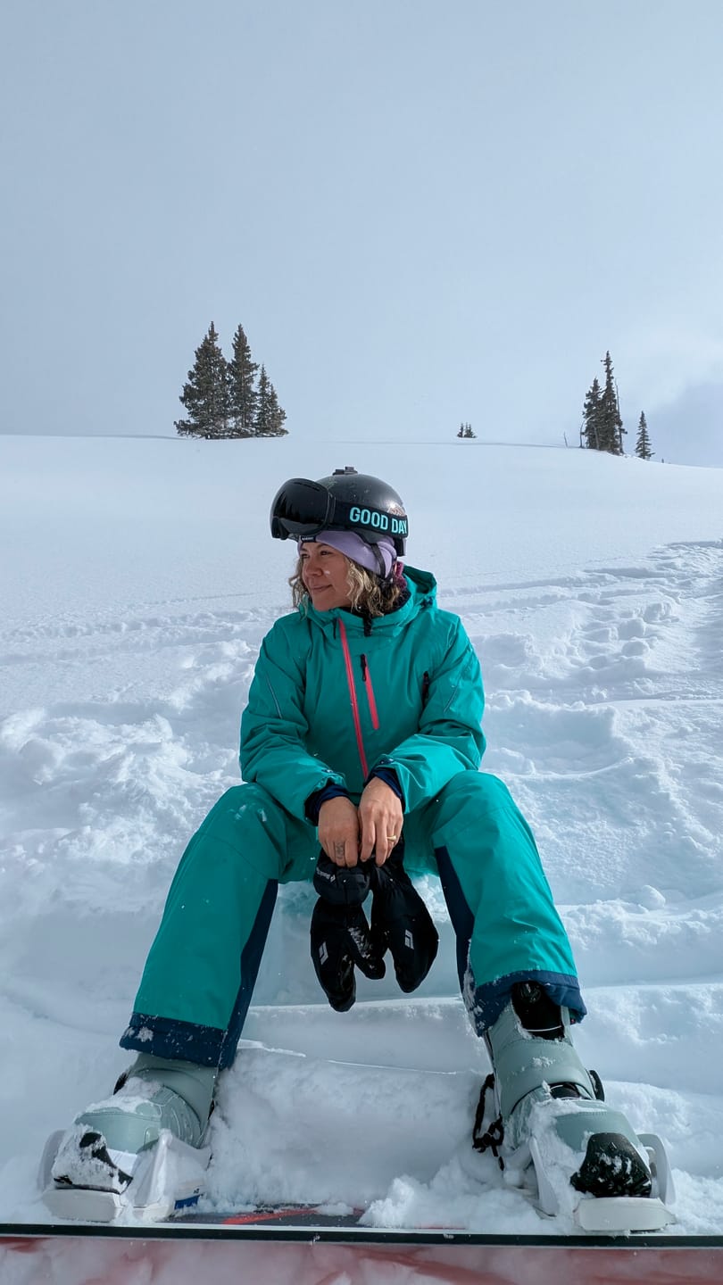 Customer photo review of The Emily Snow Goggle - Photochromic Black Lens