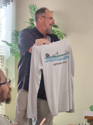 Customer photo review of Custom Digital Boat Artwork