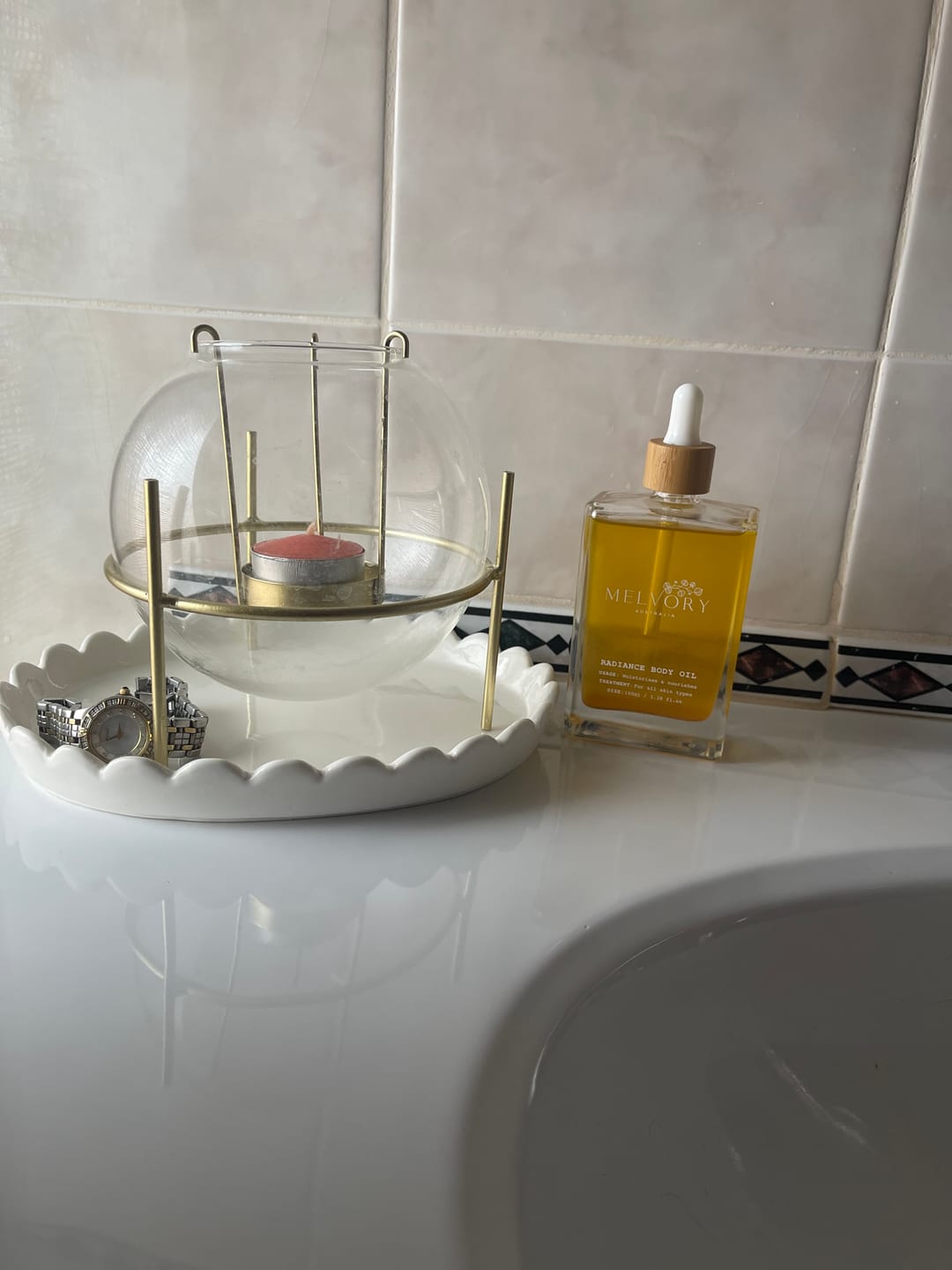 Customer photo review of Radiance Body Oil (Skin Firming)