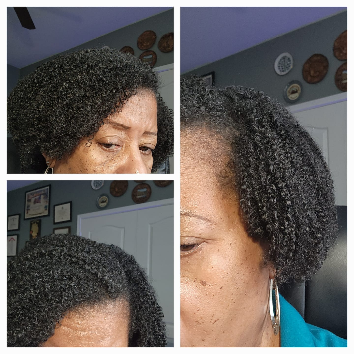 Customer photo review of Wash and Go Finishing Mousse for Curly Hair | Master's Collection