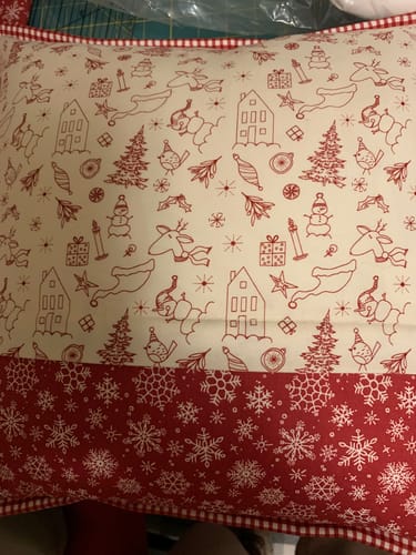 Customer photo review of Lapped Zipper for Pillow Back - FREE DOWNLOAD