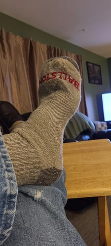 Customer photo review of Ballston 83% Wool Heavyweight Expedition Weight Hunting Socks - 3 Pairs for Men and Women