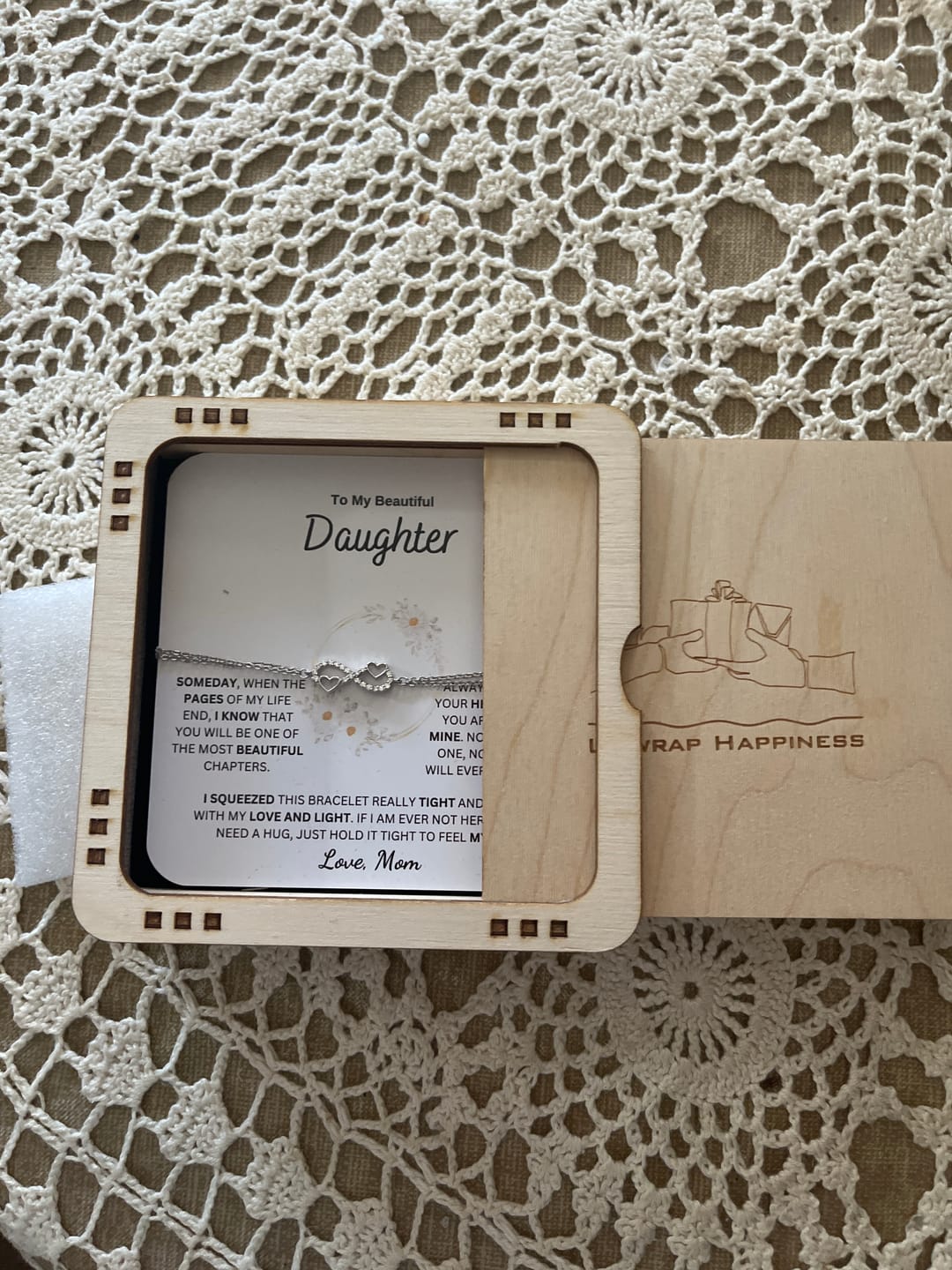 Customer photo review of (Almost Sold Out) Always Keep Me In Your Heart - Bracelet For Daughter