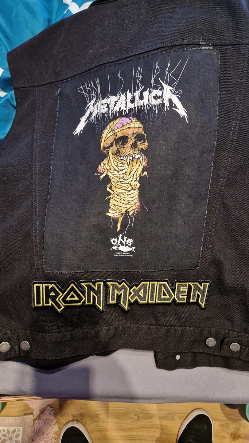 Customer photo review of Iron Maiden - Black - Embroidered Rocker Style Logo