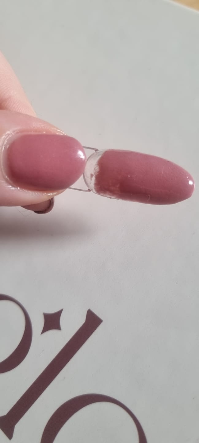 Customer photo review of Auburn Umber Dipping Powder