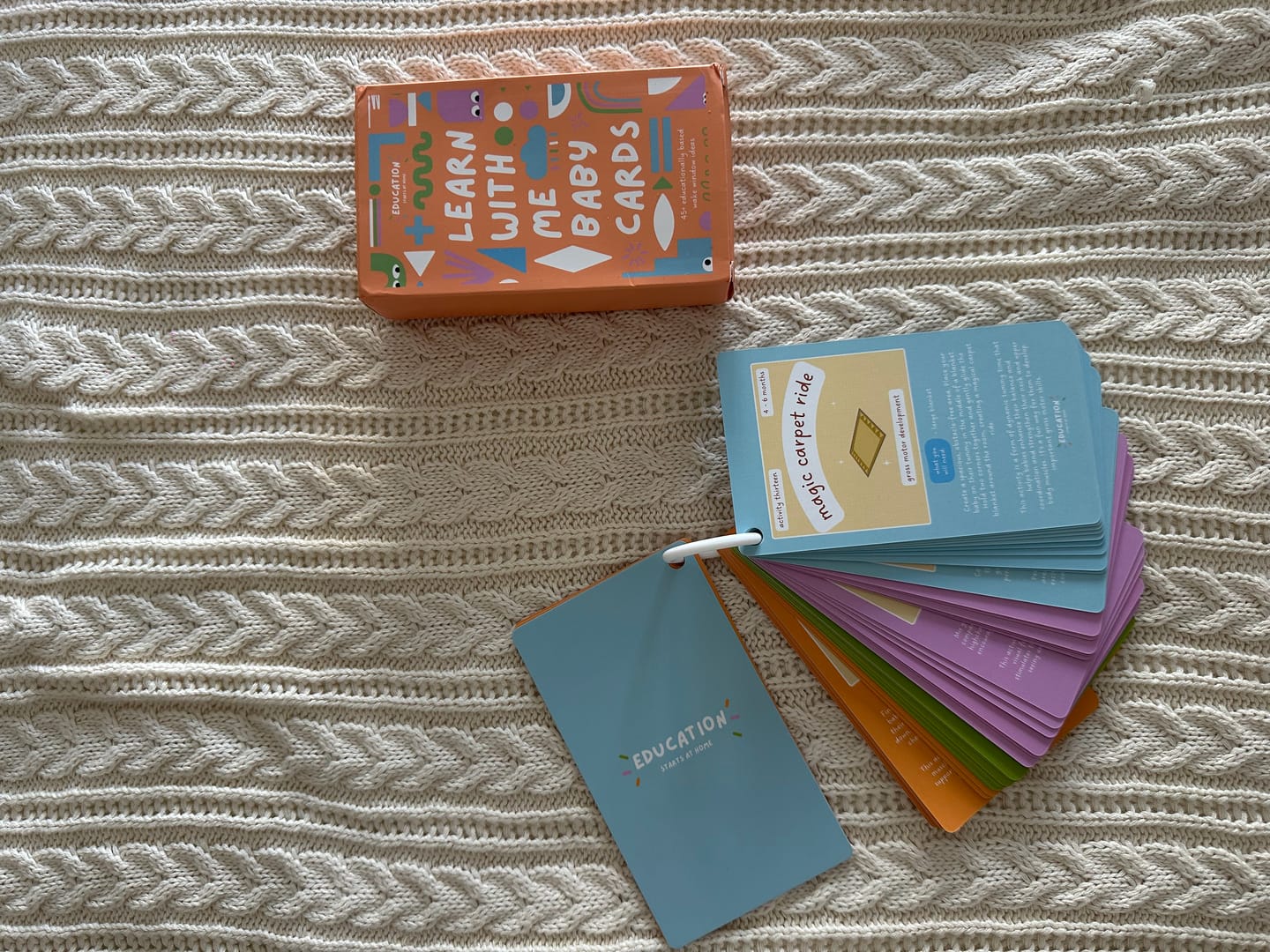 Customer photo review of Learn with Me - Baby Cards