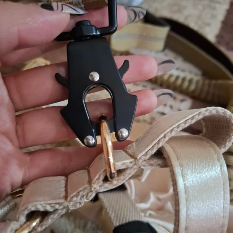 Customer photo review of Heavy-Duty Reflective Bungee Dog Leash with Car Seatbelt Attachment for Large Dogs - Tactical Shock-Absorbing No Pull Design
