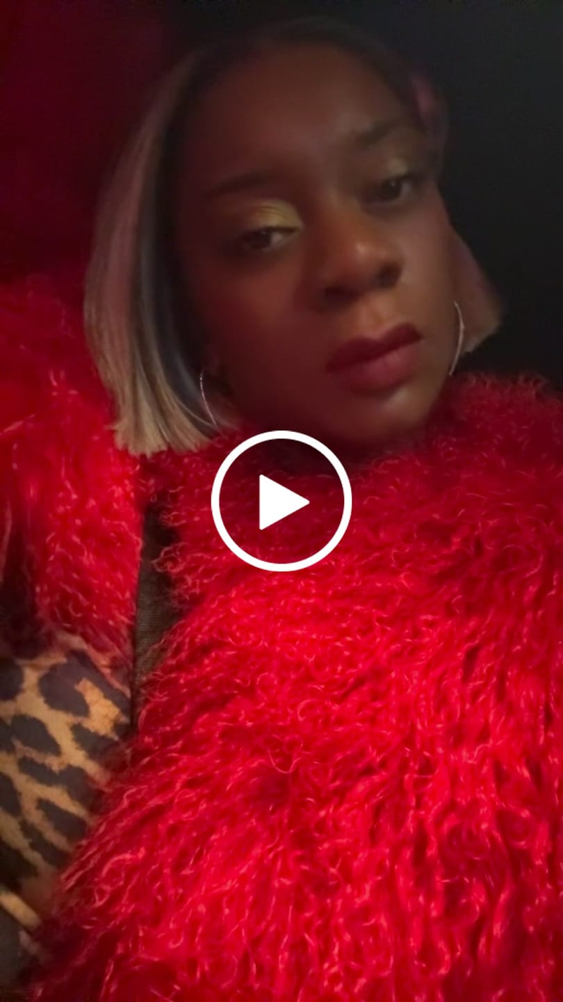 Customer video review of Gyrls Get Money - Mongolian Crop Fur Coat