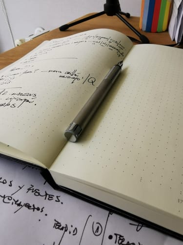 Customer photo review of Libreta Mediana Bullet Journal Negra
